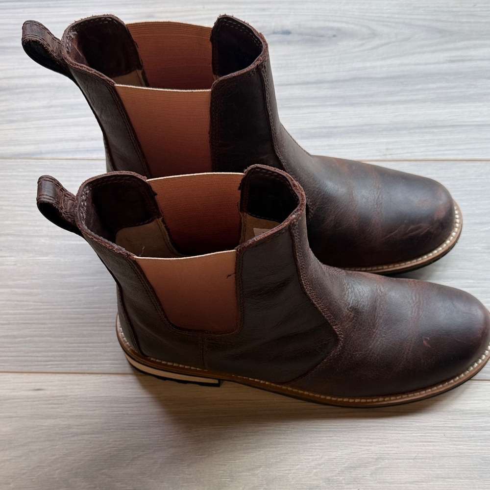 Kodiak Brown Leather Ankle Boots